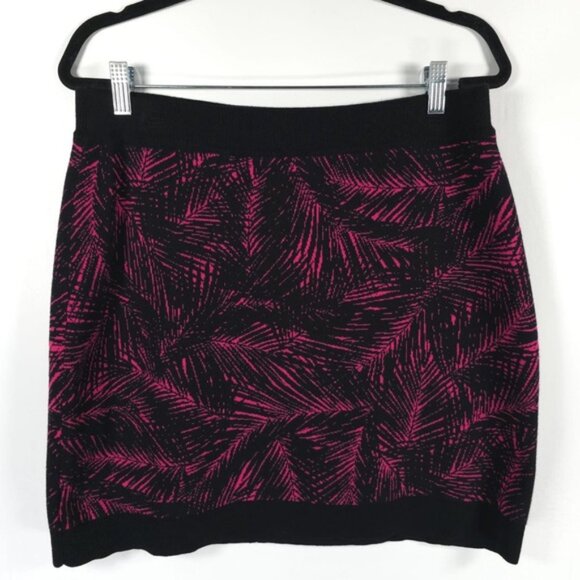 NWT MICHAEL KORS Women‎ Two Pieces Set Top/Skirt Knit Electric Pink/Black - Picture 6 of 12
